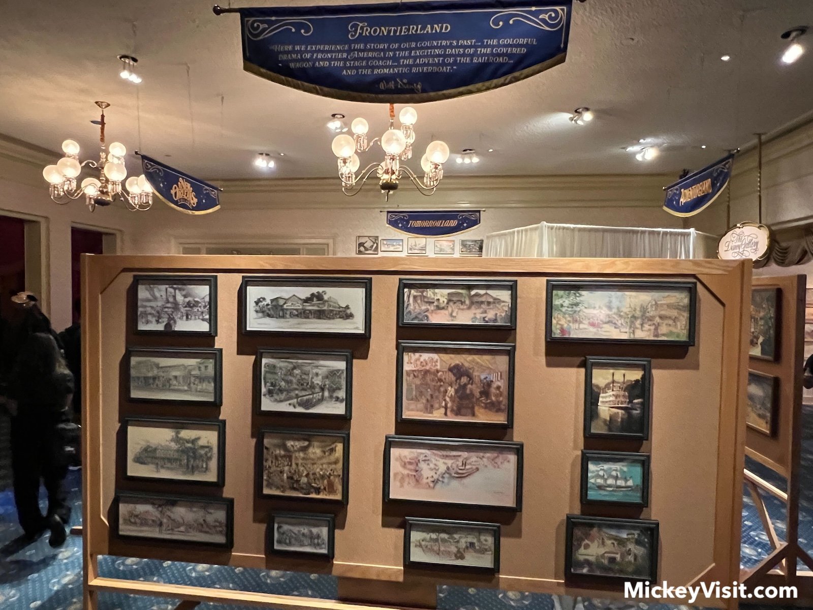 Frontierland display in “Evolution of a Dream” gallery