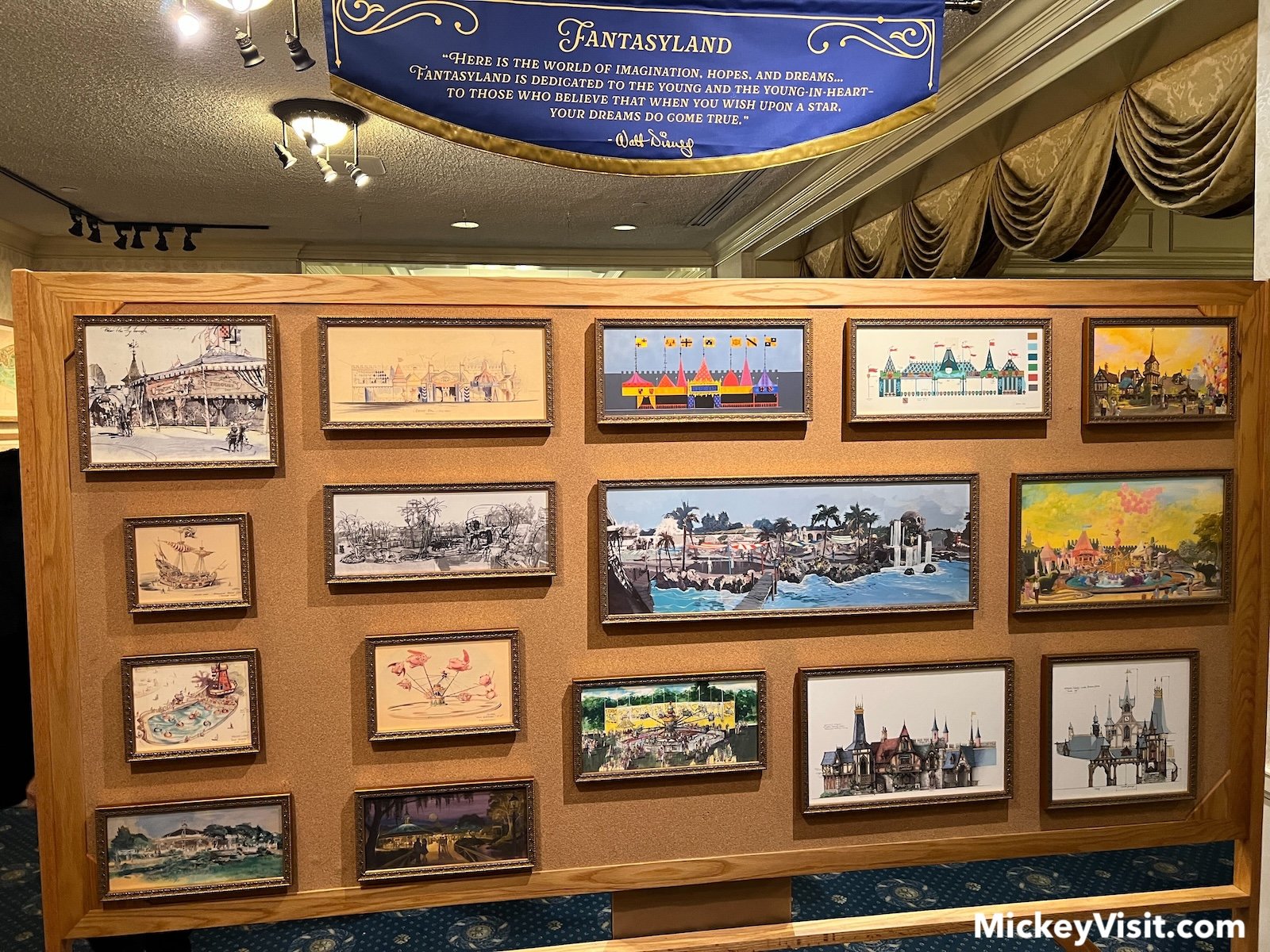 “Evolution of a Dream” Fantasyland display