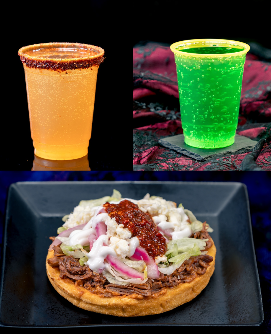 Cozy Cone Motel beverages and snacks Halloween