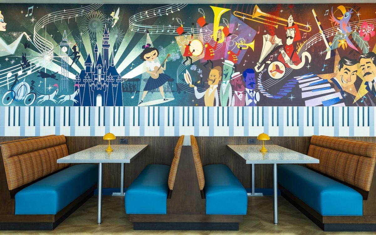 High Key Club mural Disneyland Hotel