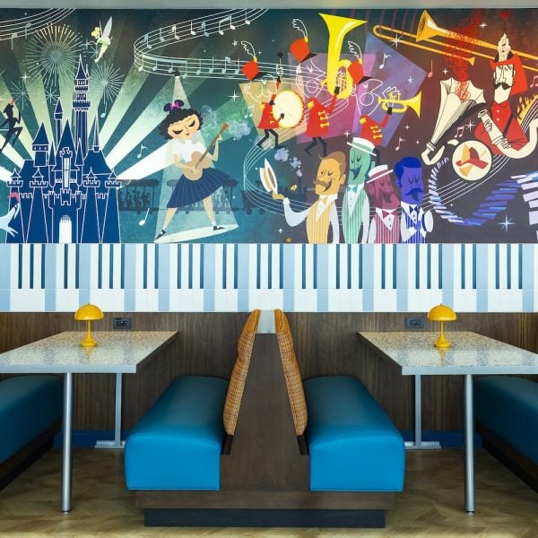 High Key Club mural Disneyland Hotel