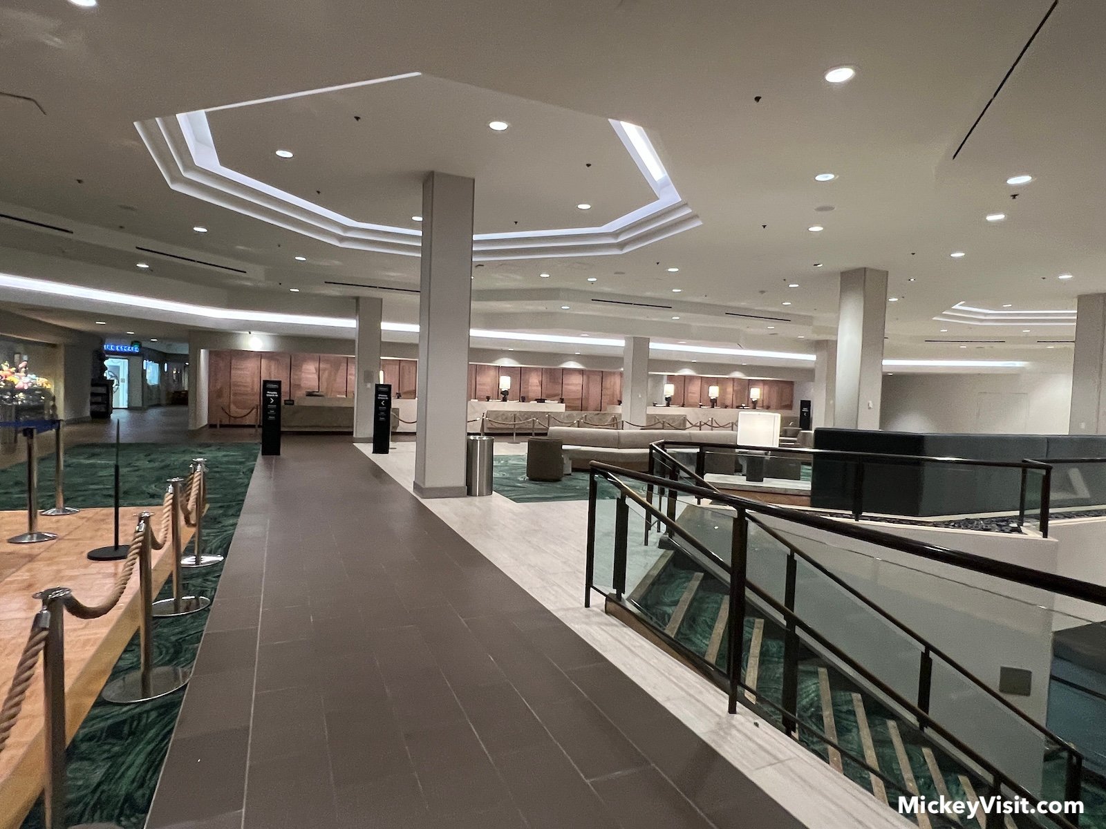 front desk renovated Hilton Anaheim
