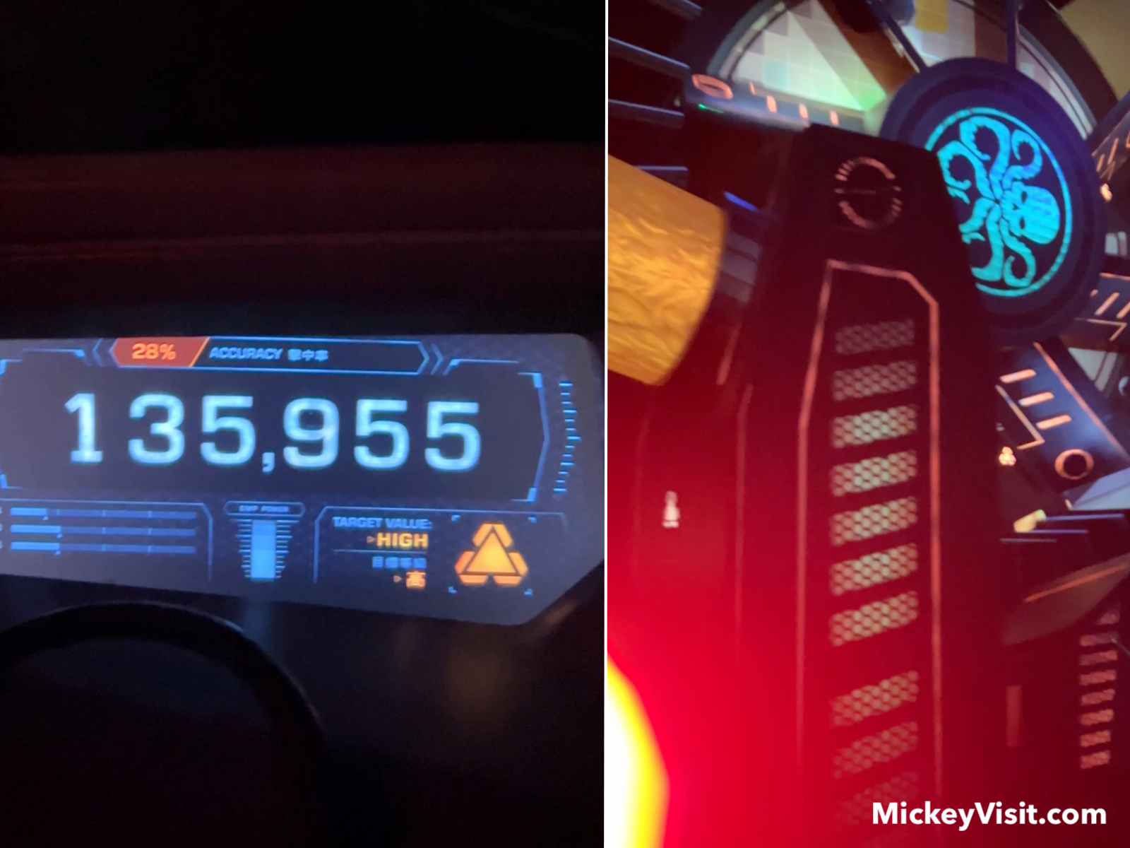 Ant-Man and The Wasp: Nano Battle! ride scoring system