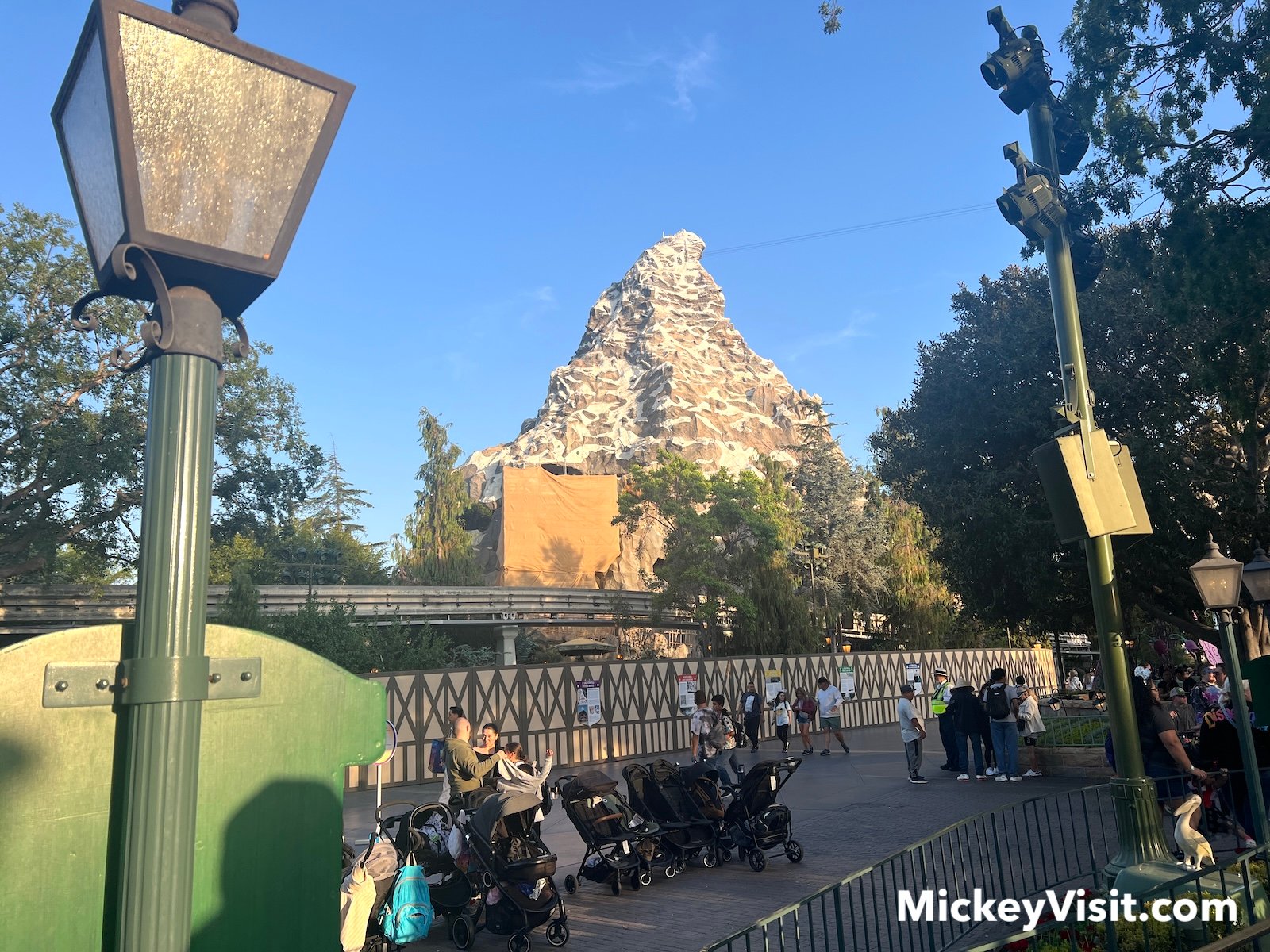 Matterhorn Bobsleds construction at Disneyland