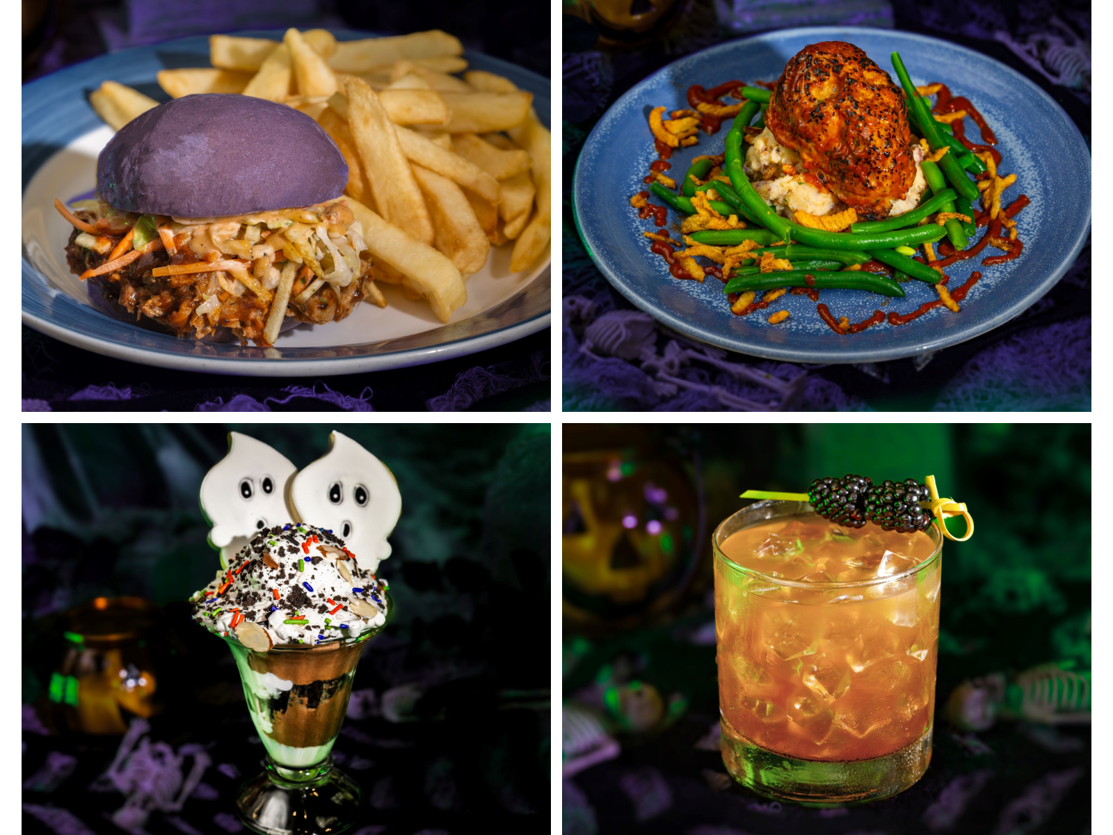 Mickey's Not So Scary Halloween Party foods at The Plaza Restaurant