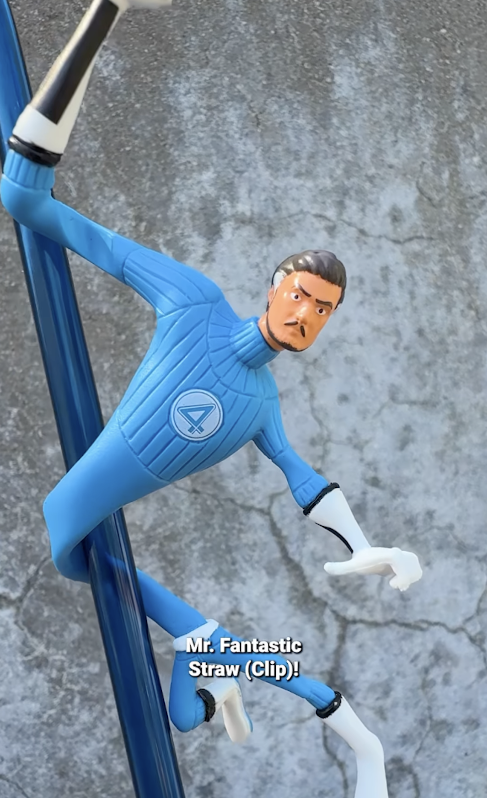 Mr. Fantastic straw clip at Disneyland