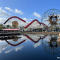 Pixar Pier reflection on water