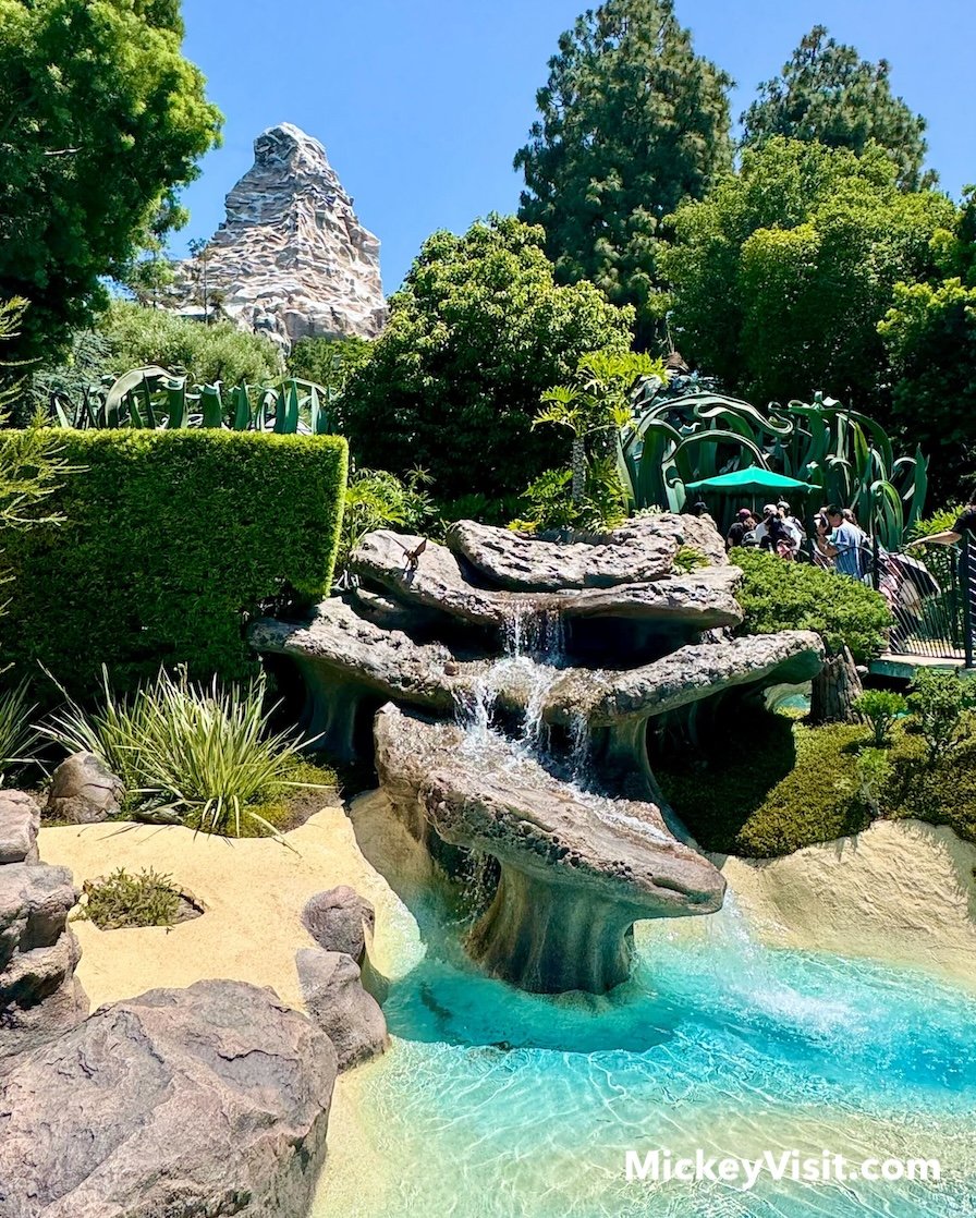 Pixie Hollow pond at Disneyland