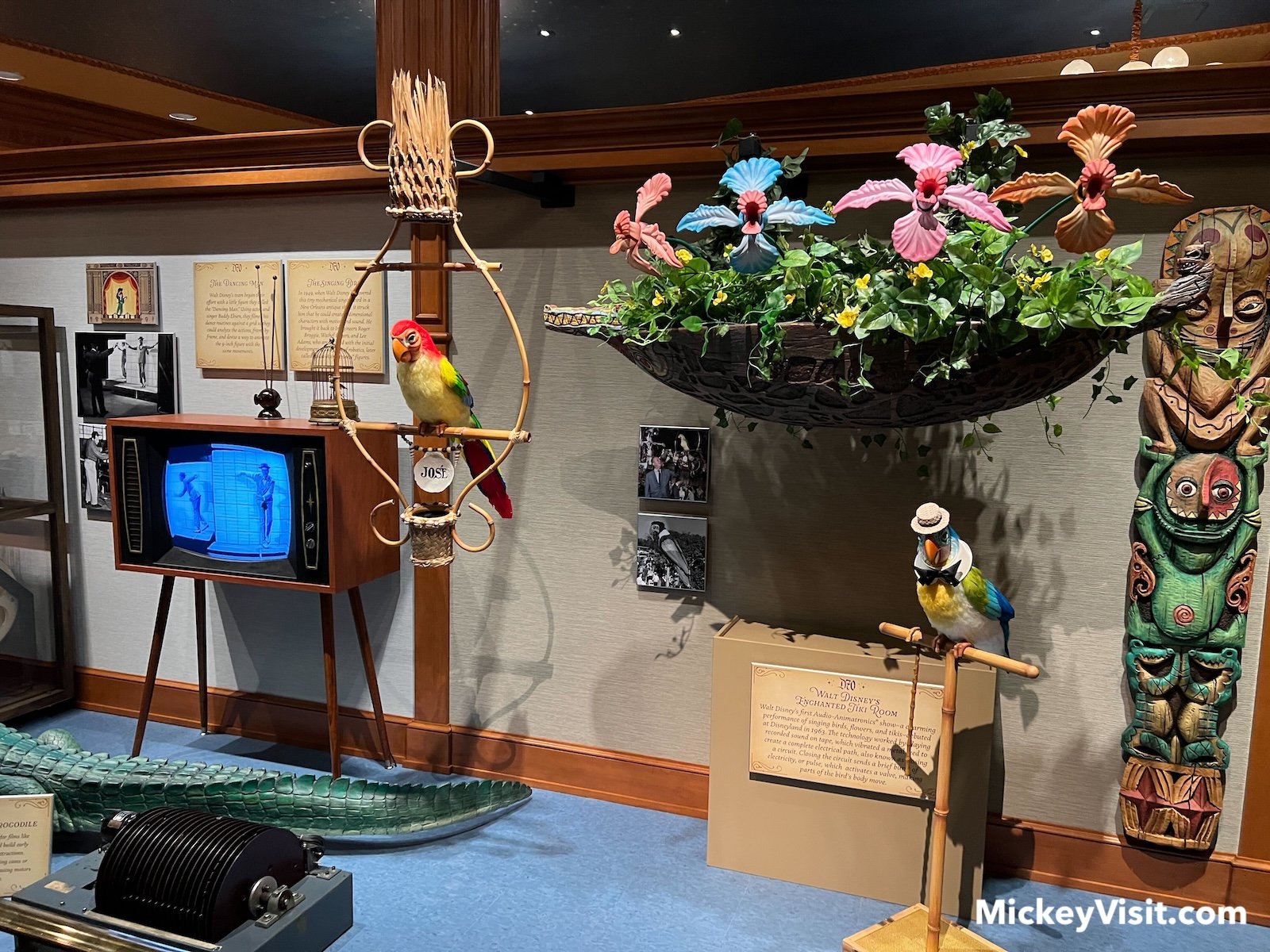 Main Street Opera House display Walt Disney's Enchanted Tiki Room