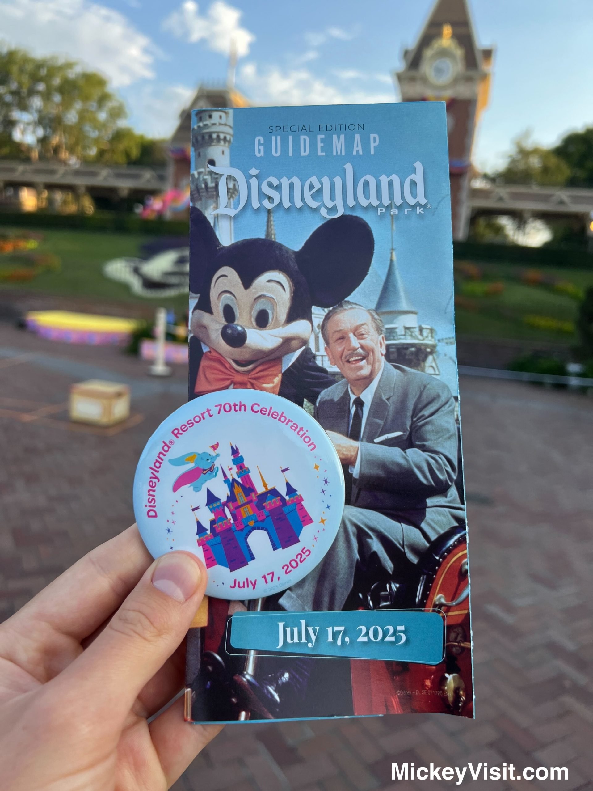 Disneyland 70th map