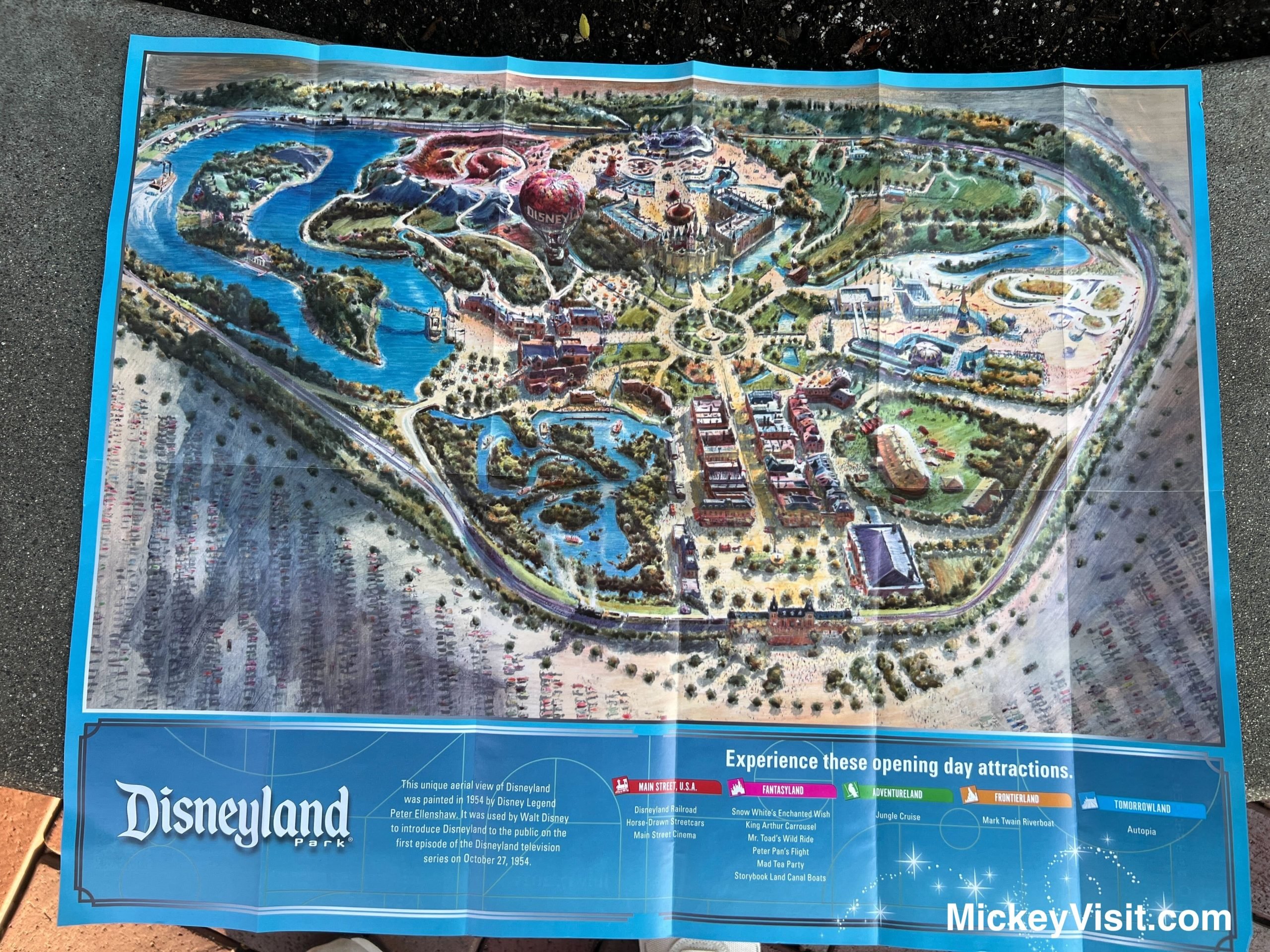 Disneyland park map