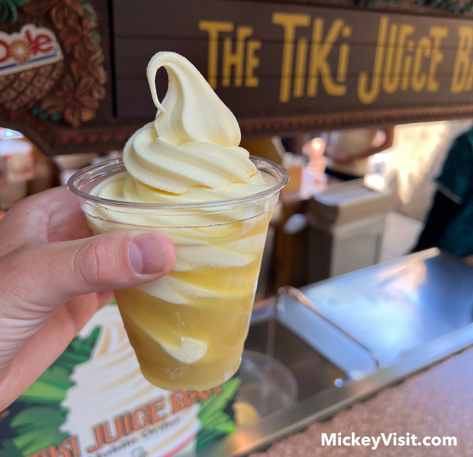 Dole Whip float from Tiki Juice Bar