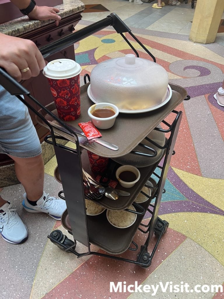 buffet cart at hong kong disneyland
