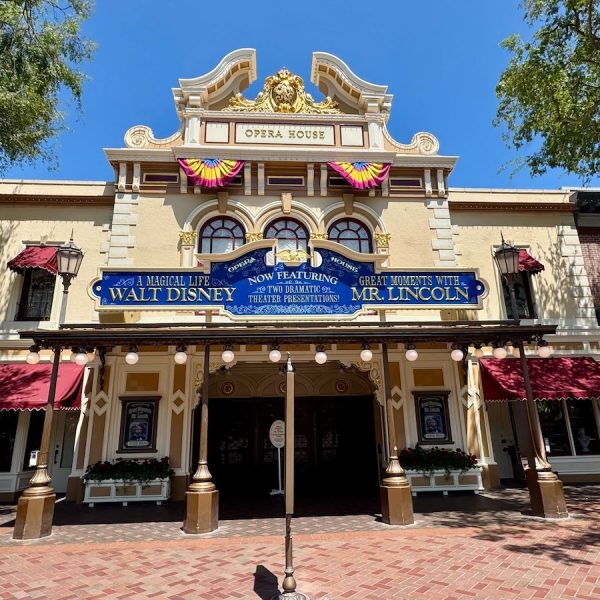 Main Street Opera House Disneyland marquee