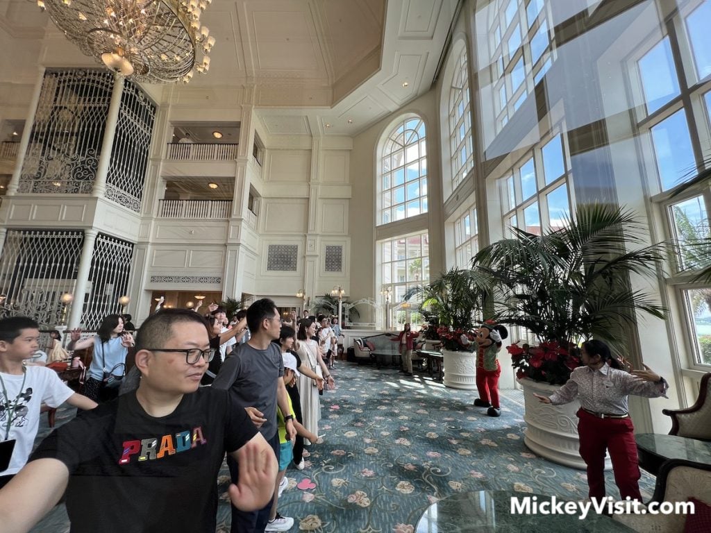 tai chi with mickey mouse hong kong disneyland hotel