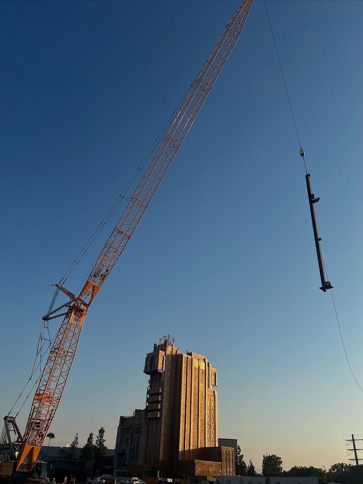 Avengers Campus construction going vertical