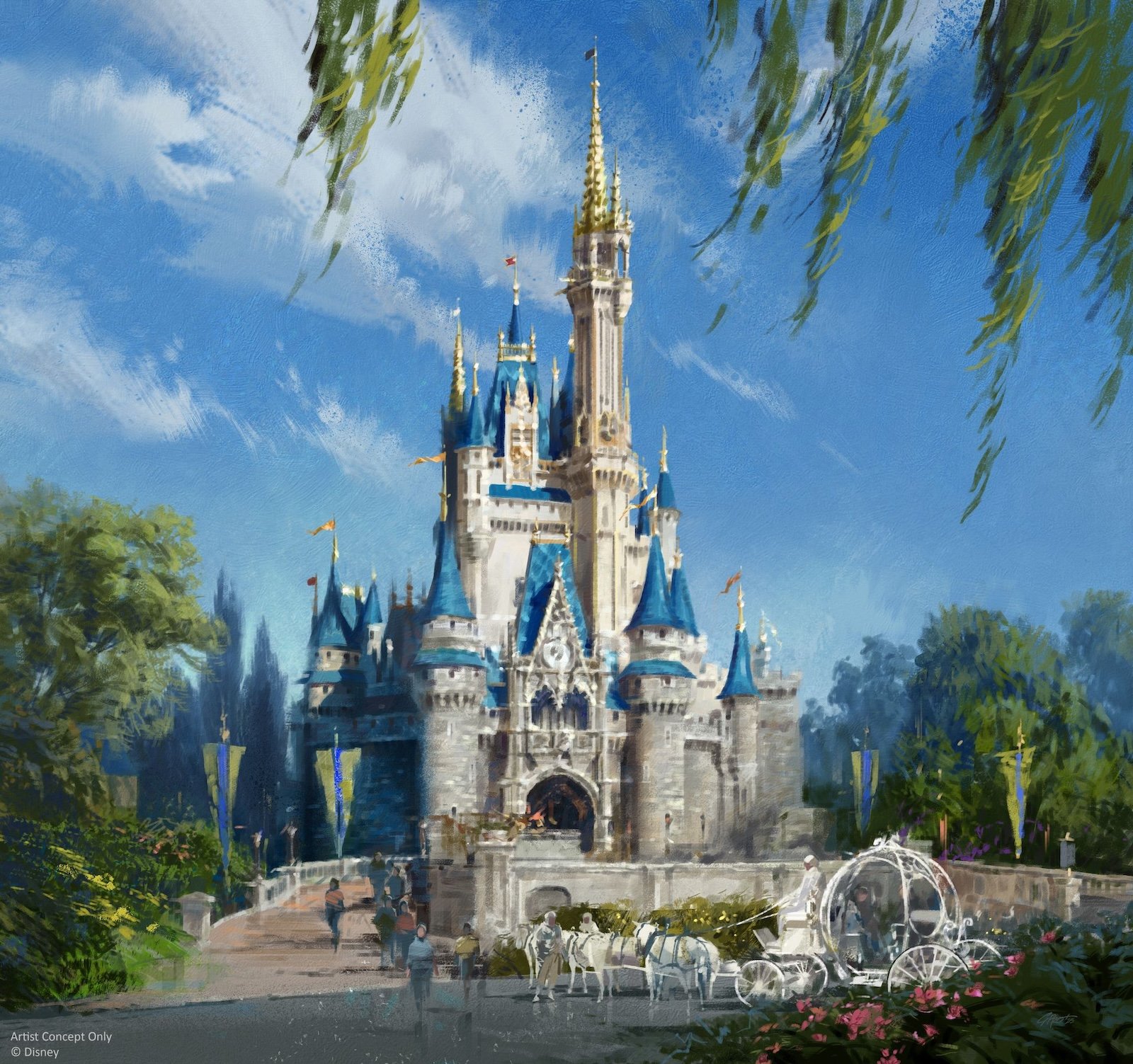 Cinderella Castle new paint concept art