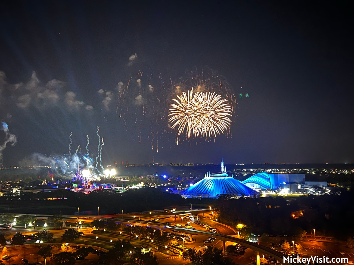 Magic Kingdom fireworks view