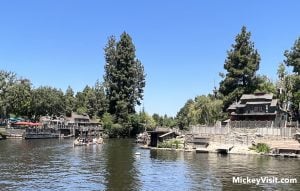 Rivers of America Tom Sawyer Island and canoes