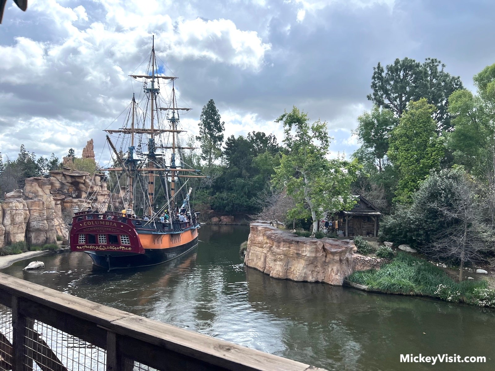Disneyland Sailing ship Columbia on Rivers of America