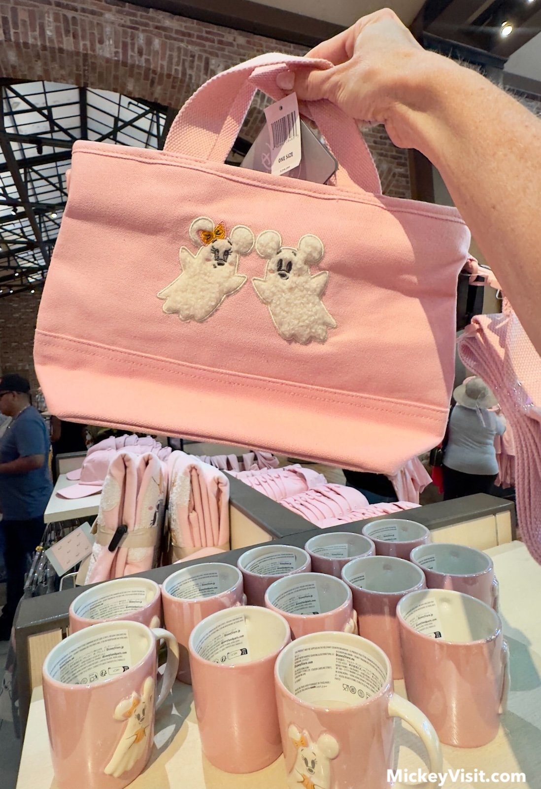 Disneyland pink ghost merchandise Halloween