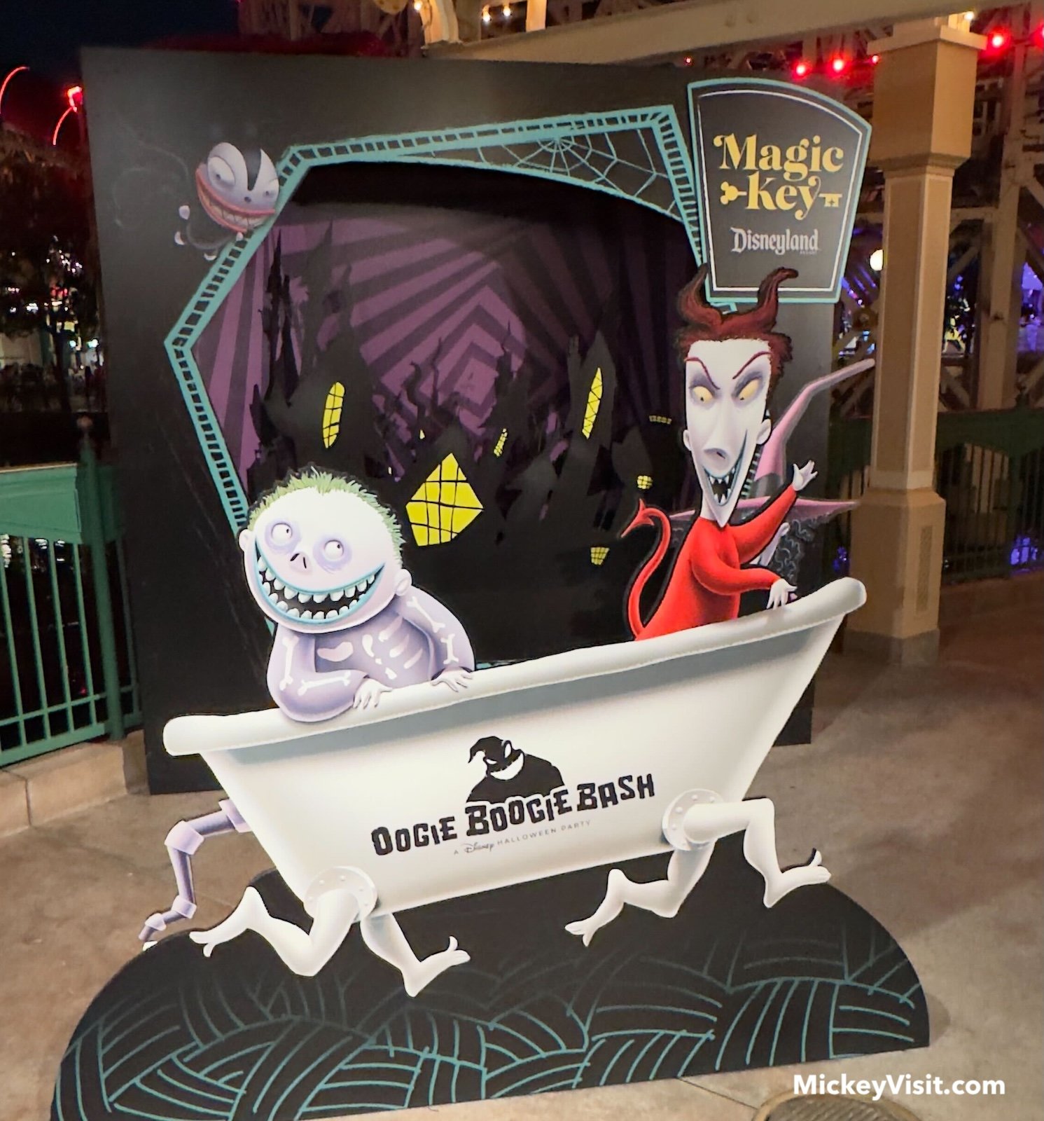 Oogie Boogie Bash Magic Key photo op