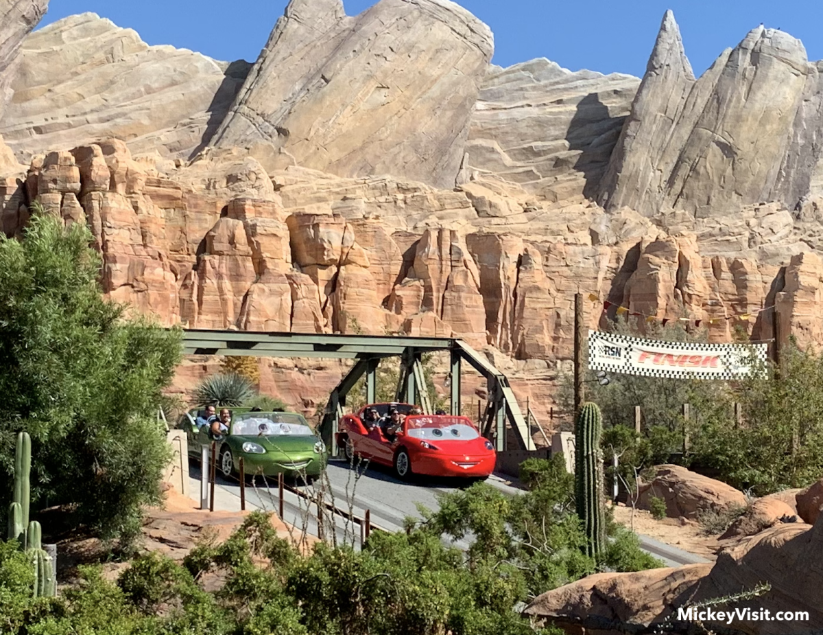 Radiator Springs Racers race finish line