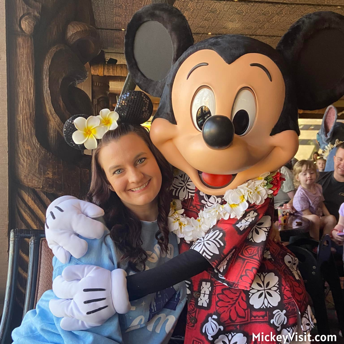 Mickey Mouse at 'Ohana breakfast