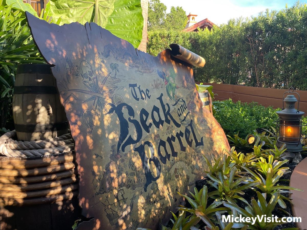 pirates of the caribbean themed lounge entrance