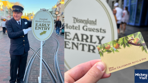 disneyland early entry hotel guests sign