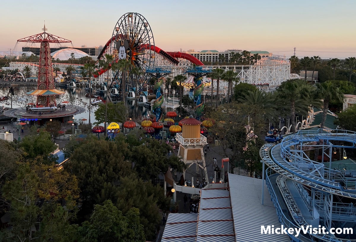 pixar pier view from disney's grand californian
