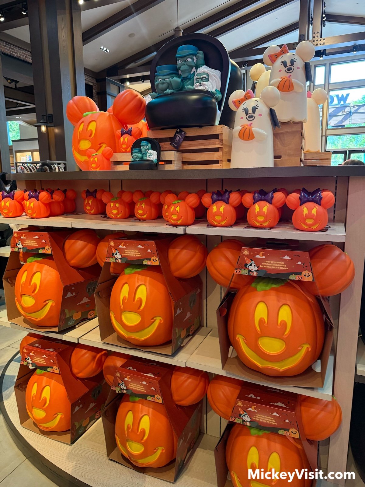 Mickey pumpkin light up World of Disney store