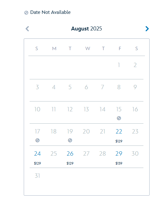 Screenshot of Mickeys Party Dates