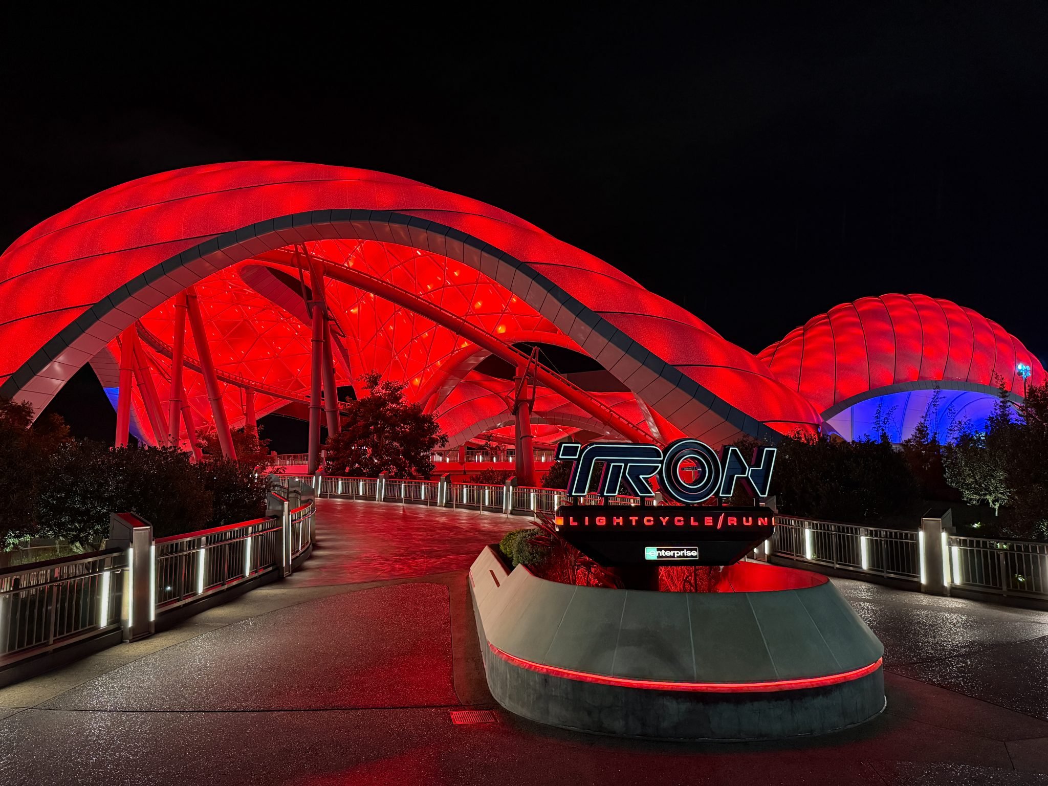 TRON Disney World lights