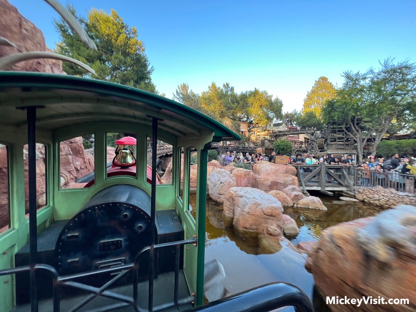 front row view Big Thunder Mountain Railroad Disneyland