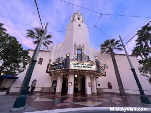Carthay Circle building exterior at Disney California Adventure