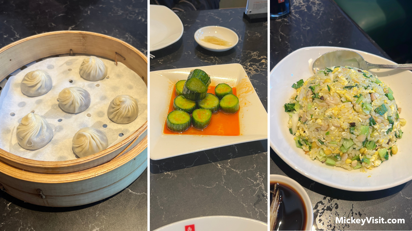 Din Tai Fung food at Downtown Disney location