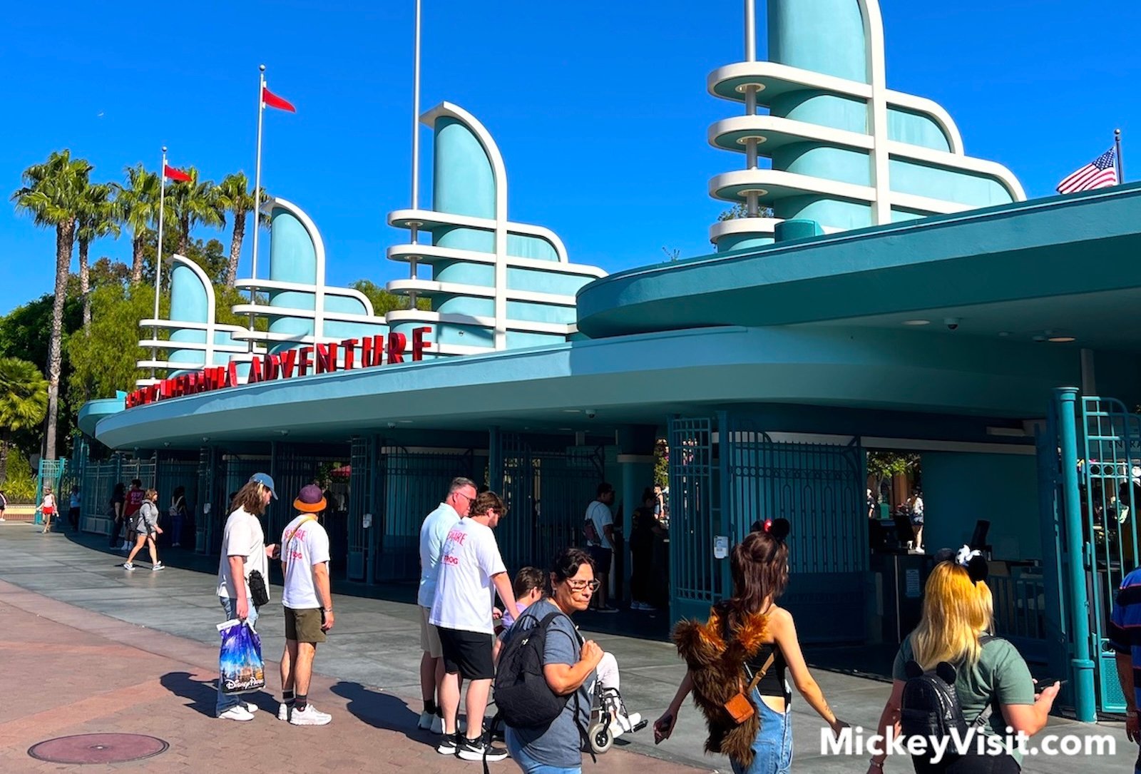 Disney California Adventure entrance gates