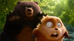 Hoppers Disney-Pixar film Mabel and bear