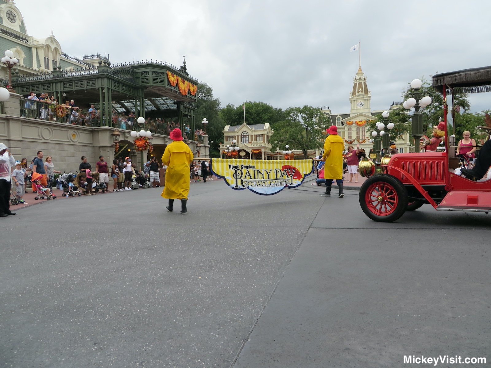 Magic Kingdom cavalcade in rain