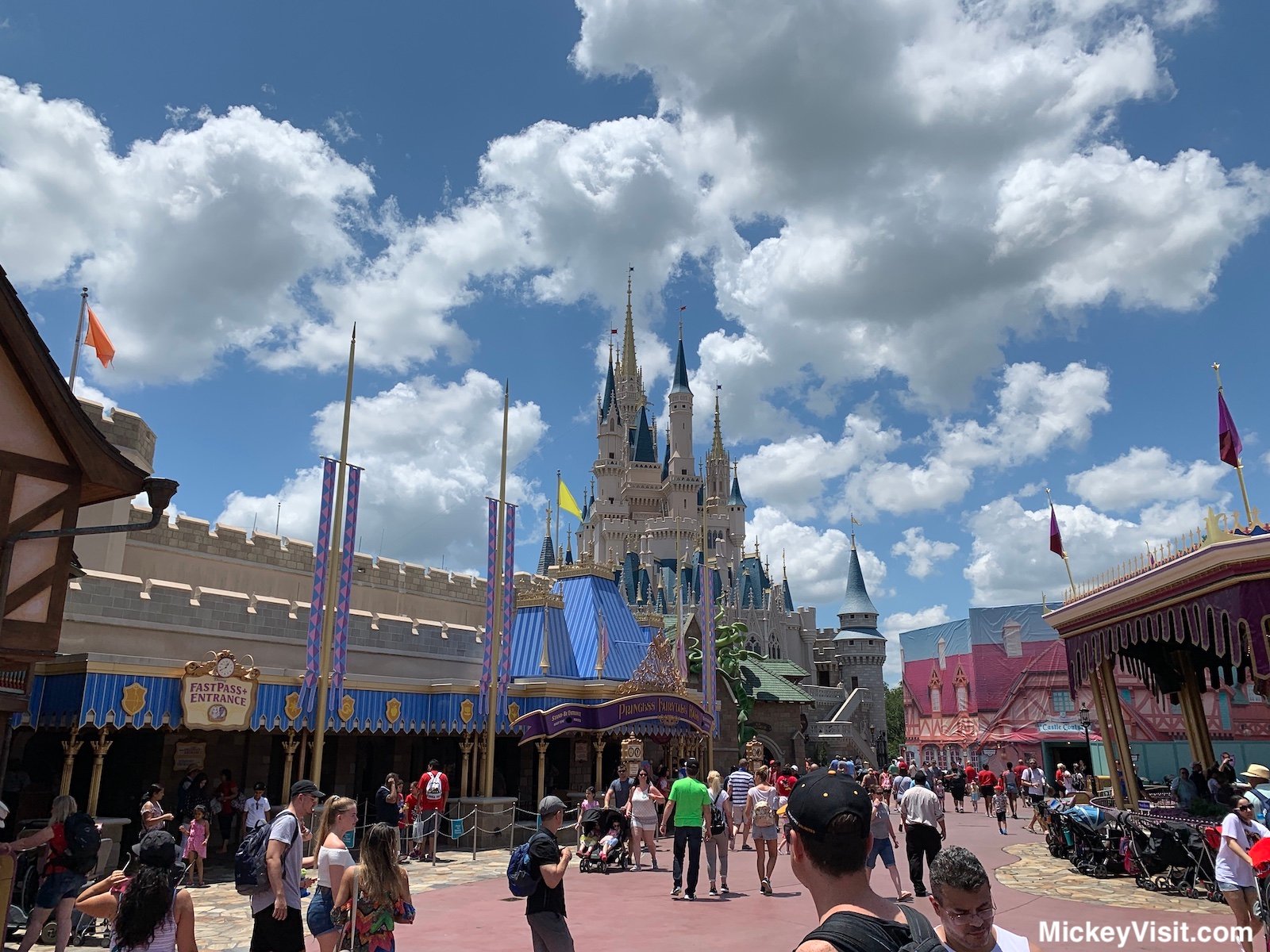 Cinderella Castle view from Fantasyland