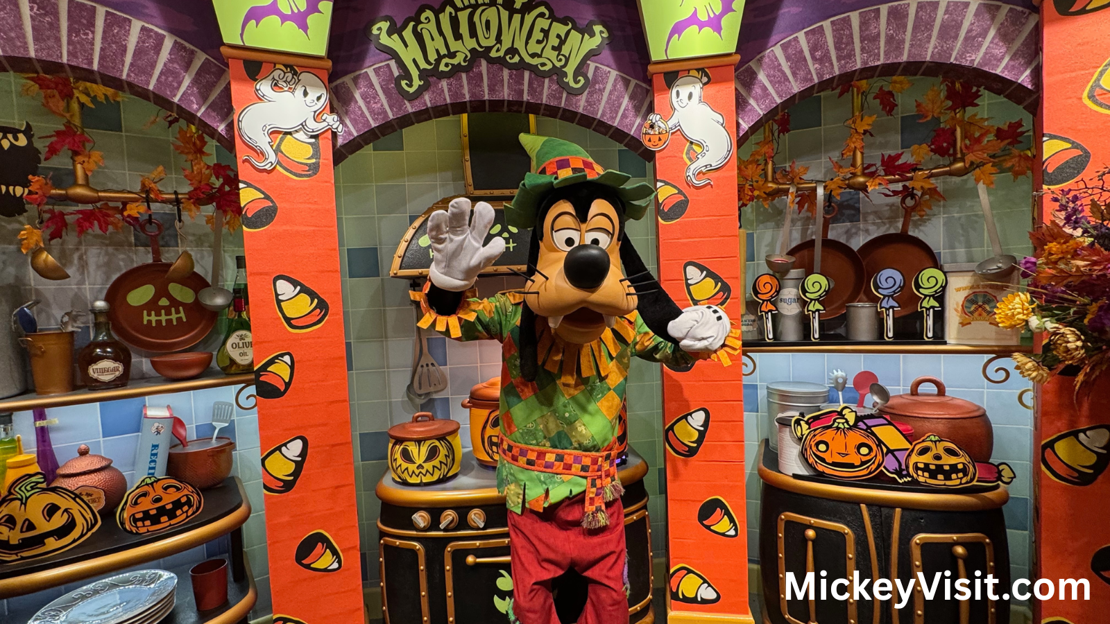 Goofy character dining