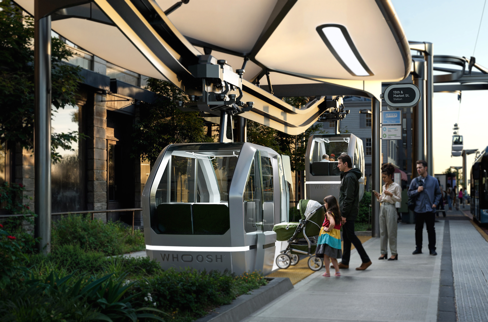 concept art gondola system Whoosh
