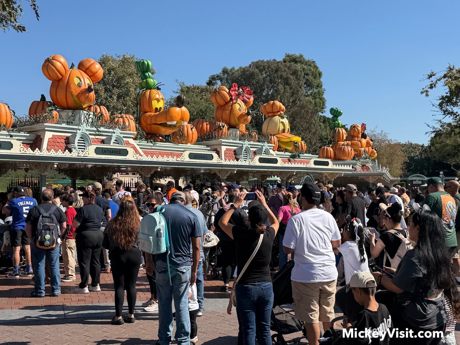 Disneyland Park Halloween entrance gates