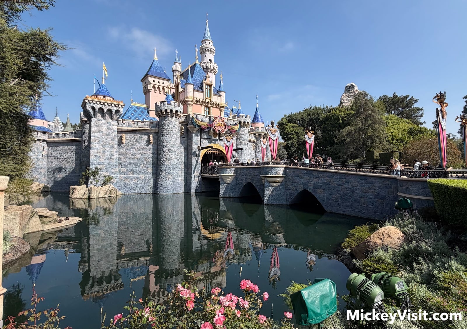 Disneyland Sleeping Beauty Castle 70th anniversary decor