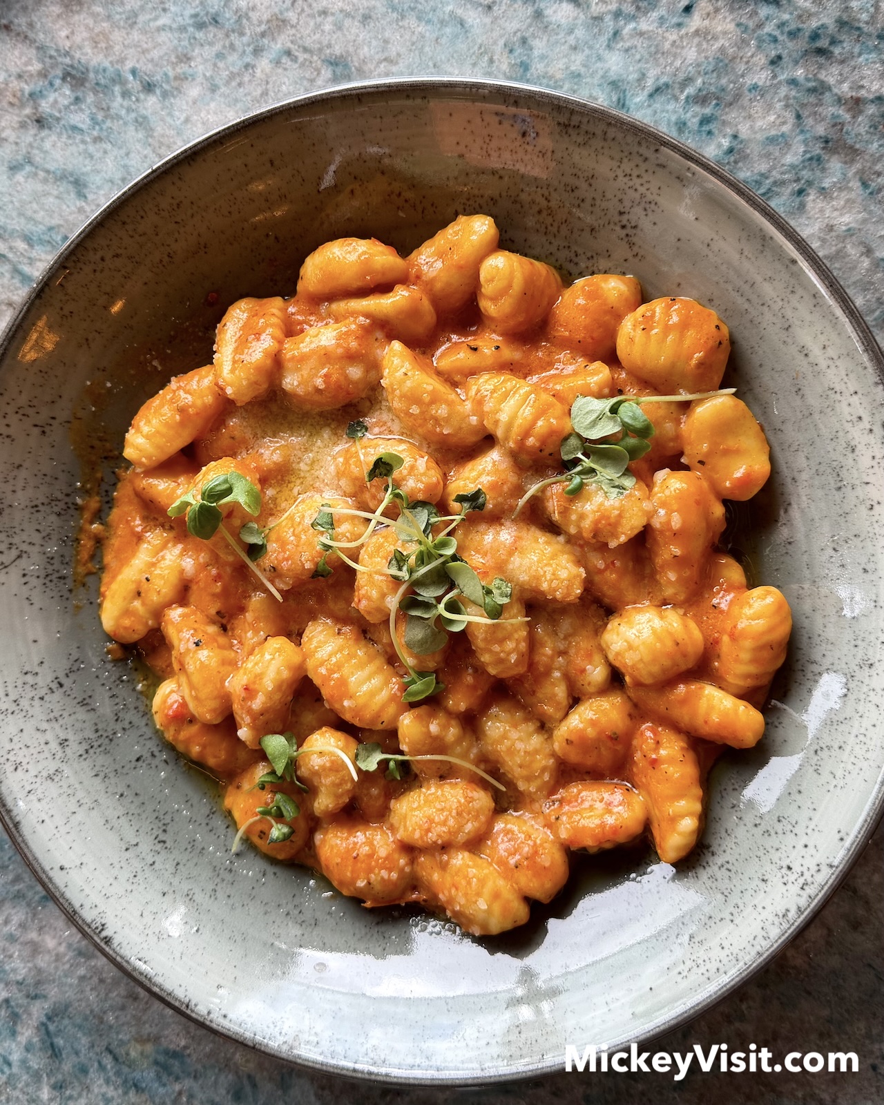 Gnocchi in Spicy Vodka Sauce Magic Key Terrace