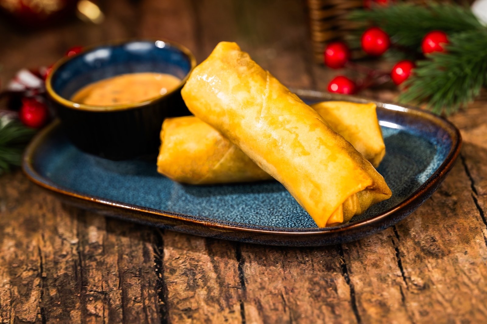 Pastrami Reuben Spring Rolls at Mickey’s Very Merry Christmas Party