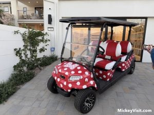 Minnie golf cart at Cotino