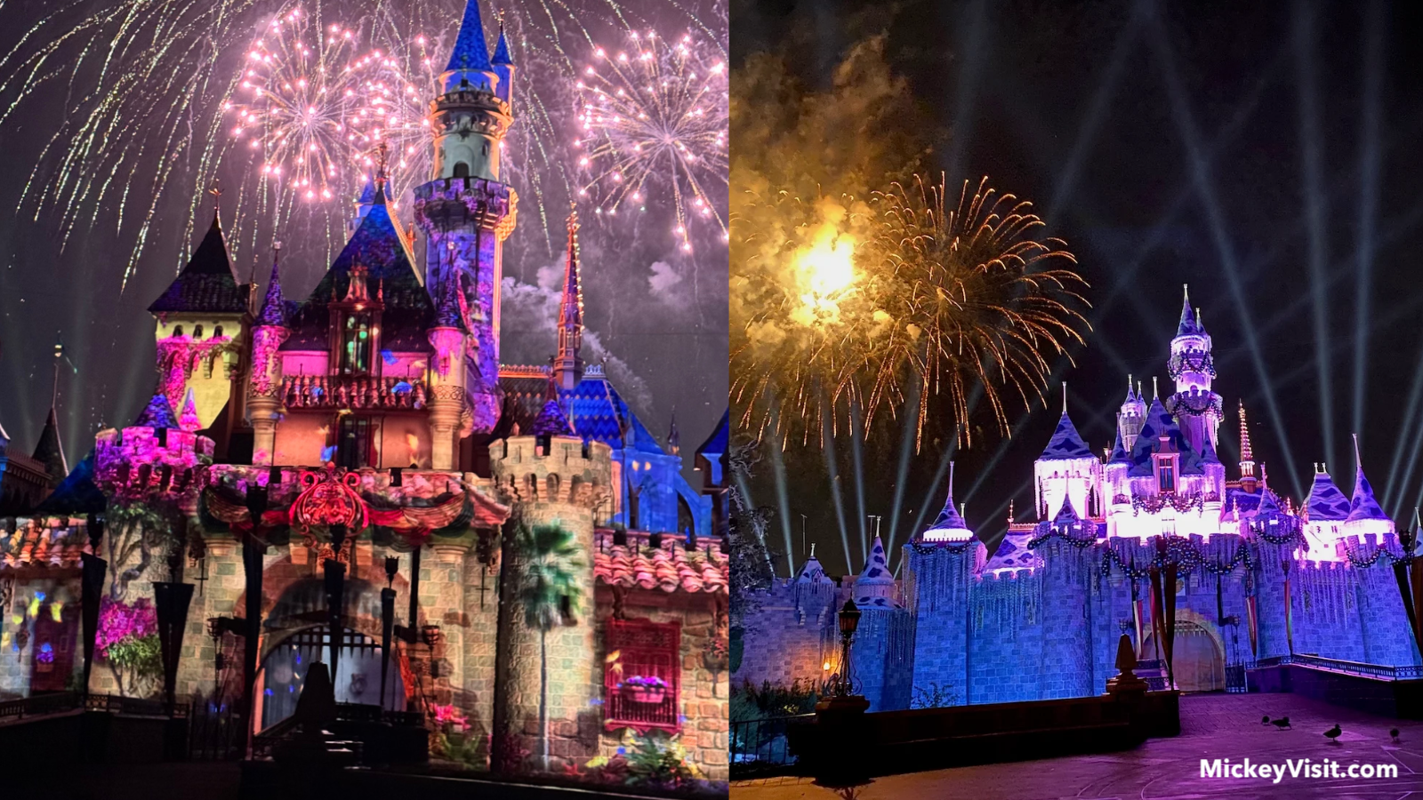Wondrous Journeys and holiday fireworks Disneyland