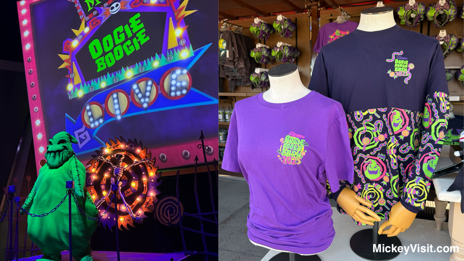 Oogie Boogie and Oogie Boogie Bash merchandise